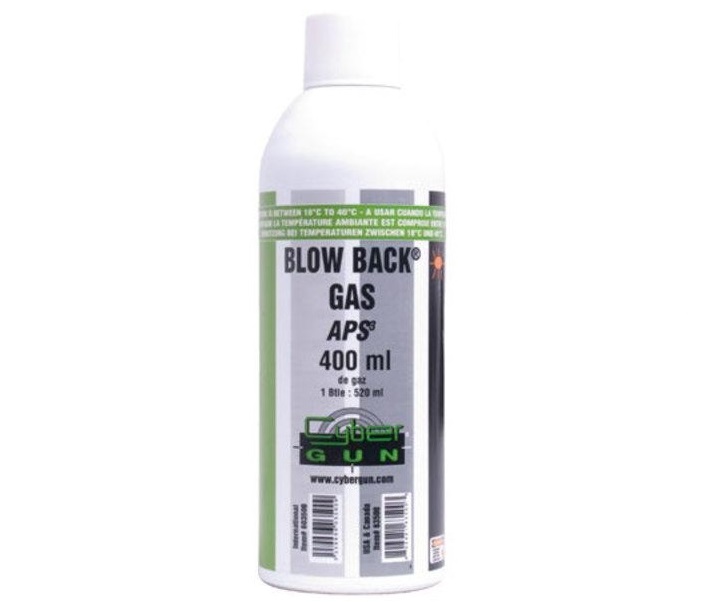 Cybergun SUPER BLOW BACK GAS APS3 Airsoft Gas content 400 ml